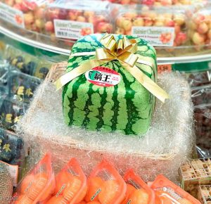 Japanese cube Watermelon 300x290 - The most expensive watermelons in the world